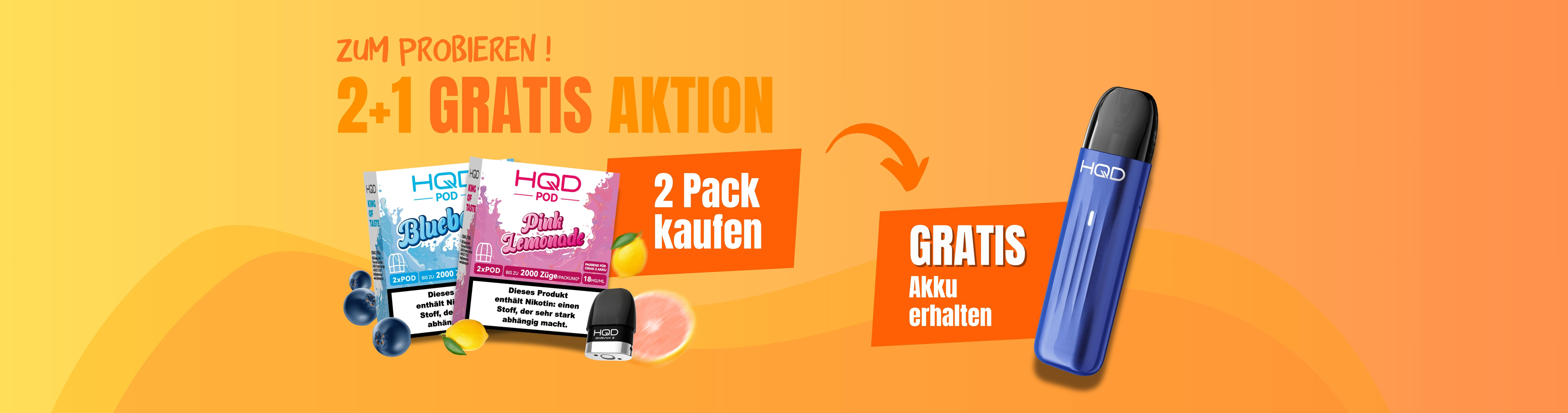 2+1 Gratis Aktion