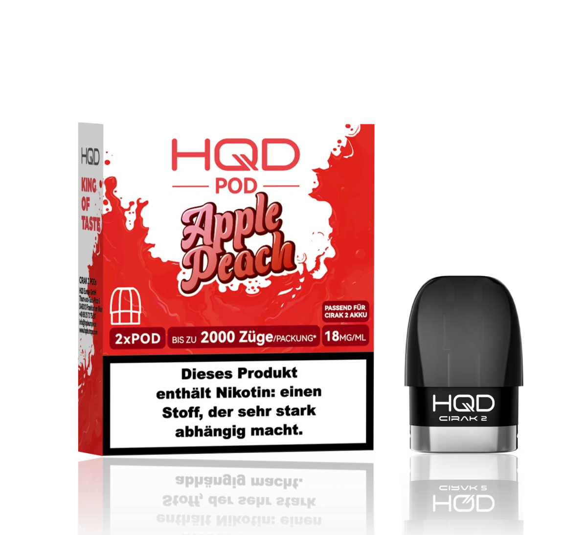 HQD CIRAK 2 Pod - Apple Peach » 1200 Züge