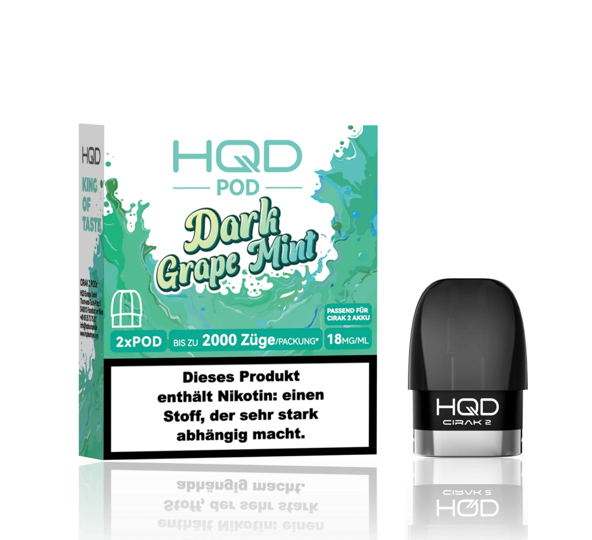 HQD CIRAK 2 Pod Dark Grape Mint  Pod System ab 7,99