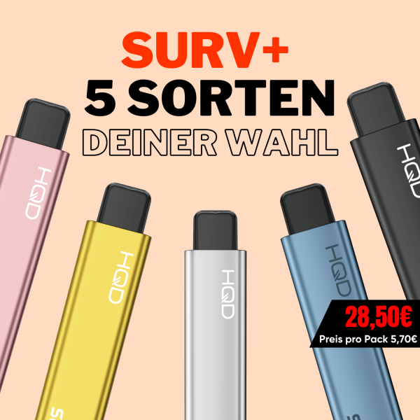 SURV+ - Mix & Match - 5 Sorten deiner Wahl!