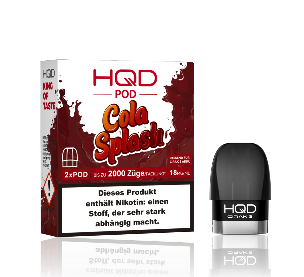 HQD CIRAK 2 Pod Cola Splash  purer Geschmack