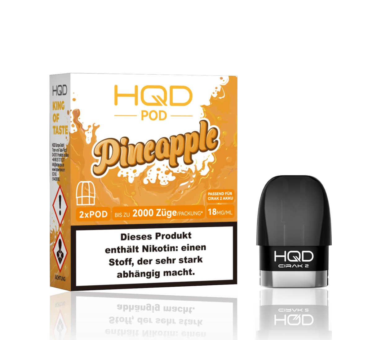 HQD CIRAK 2 Pod Pineapple » purer Geschmack