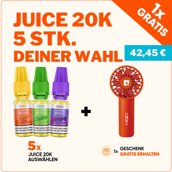 JUICE 20K - 5 Sorten Deiner Wahl!