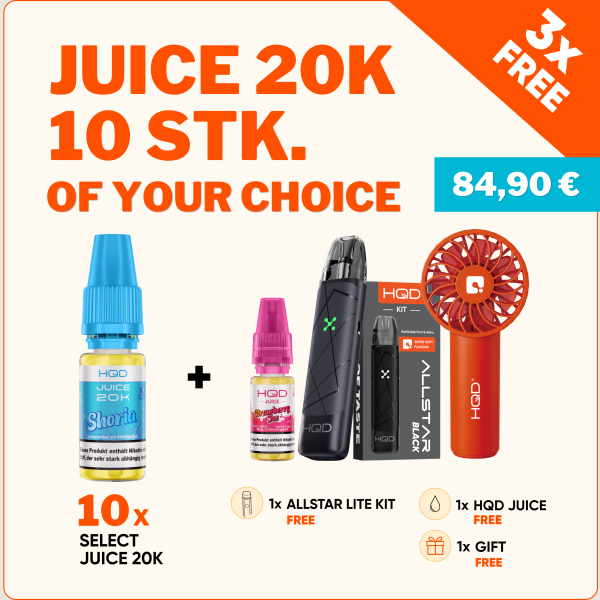 JUICE 20K - 10 saveurs de ton choix !