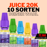 SHISHA 20K - Mix & Match - 10x Juice 20K deiner Wahl!