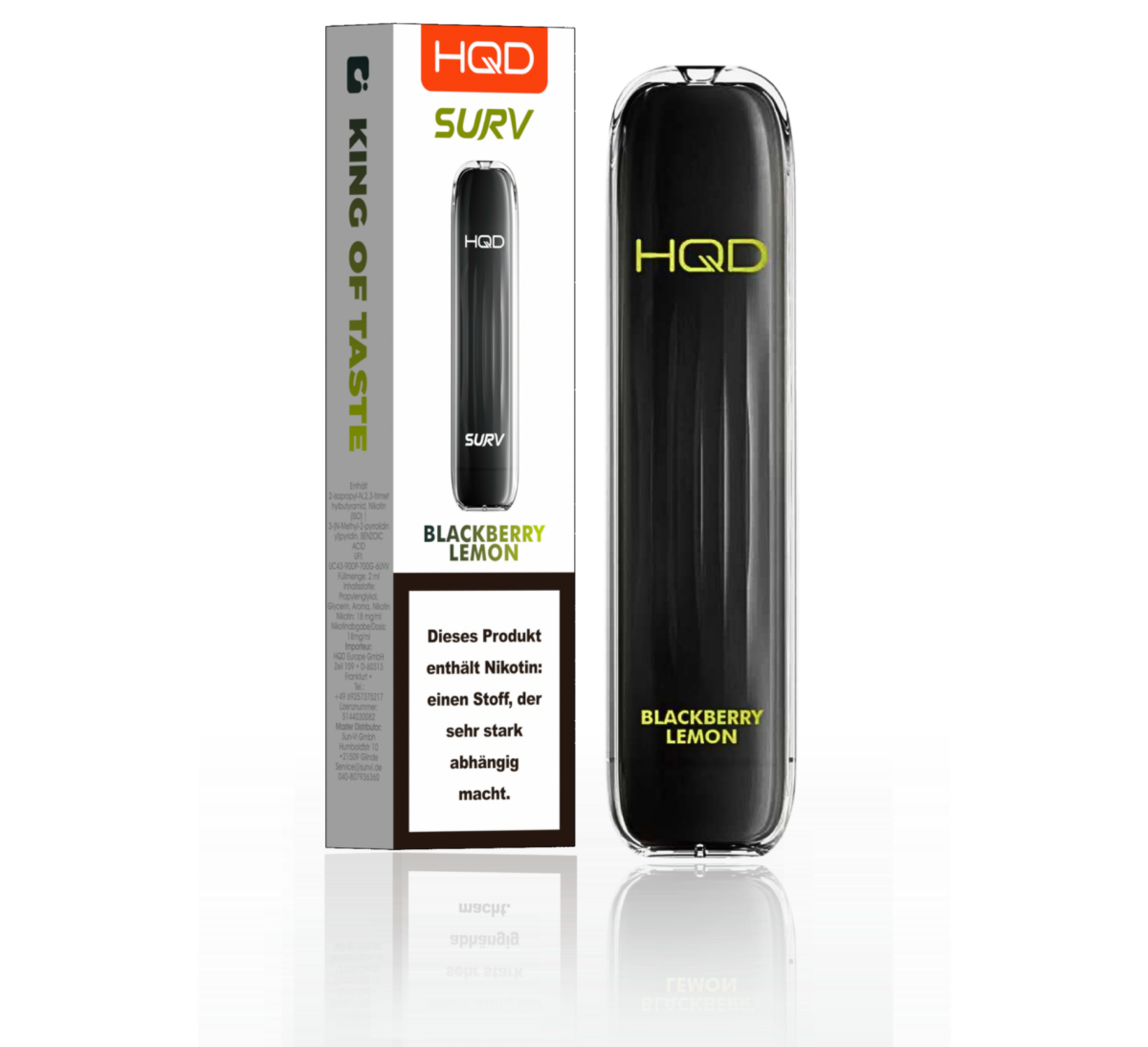 HQD Surv – Blackberry Lemon | 600 Züge fruchtig & frisch | T