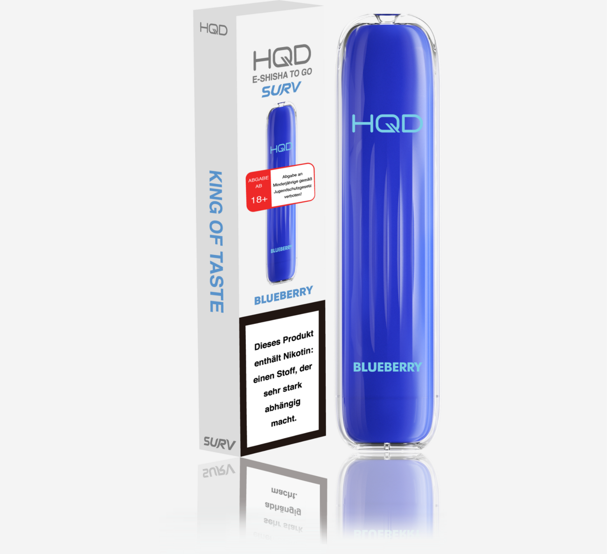 HQD Surv  Blueberry | 600 Zge s-fruchtige Blaubeeren